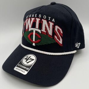 Minnesota Twins 47 Brand Hat Cap Snap Back One Size Blue Rope MLB Baseball NEW